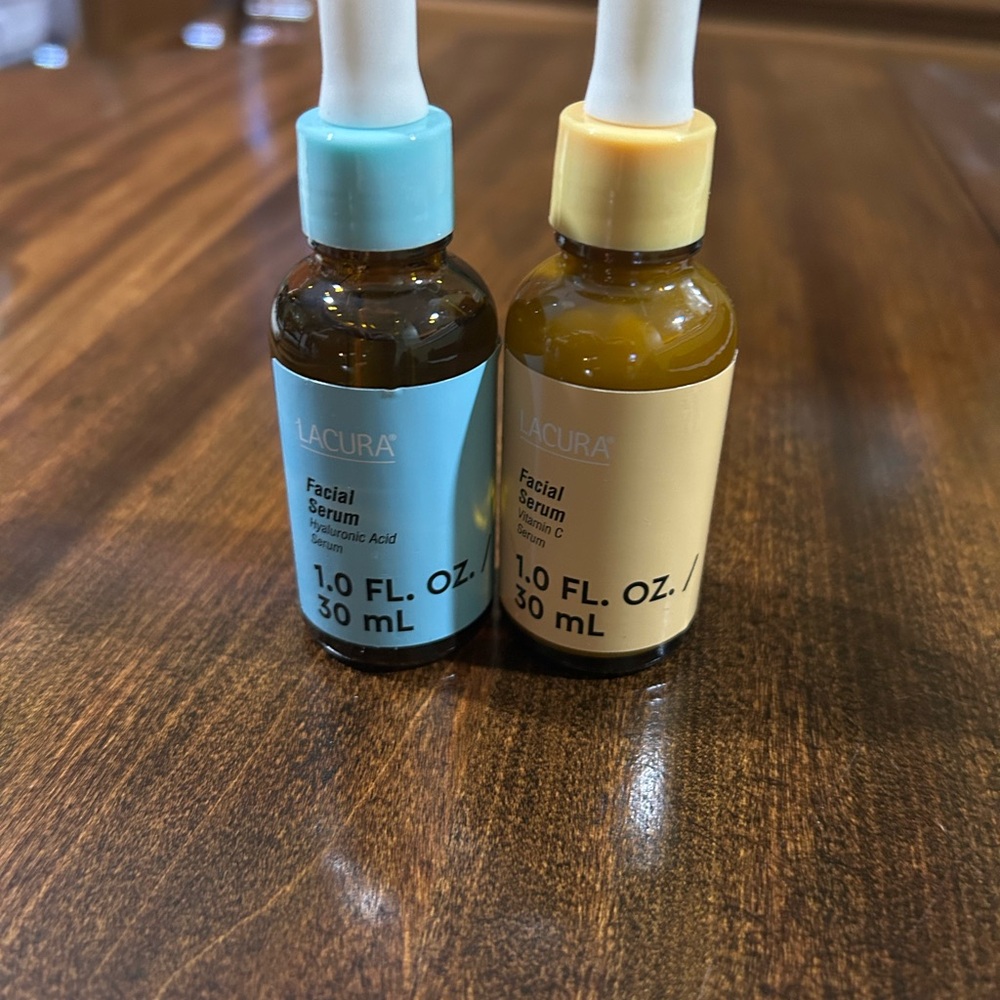 Lacura Facial Serum Set - Hyaluronic acid serum & Vitamin C serum